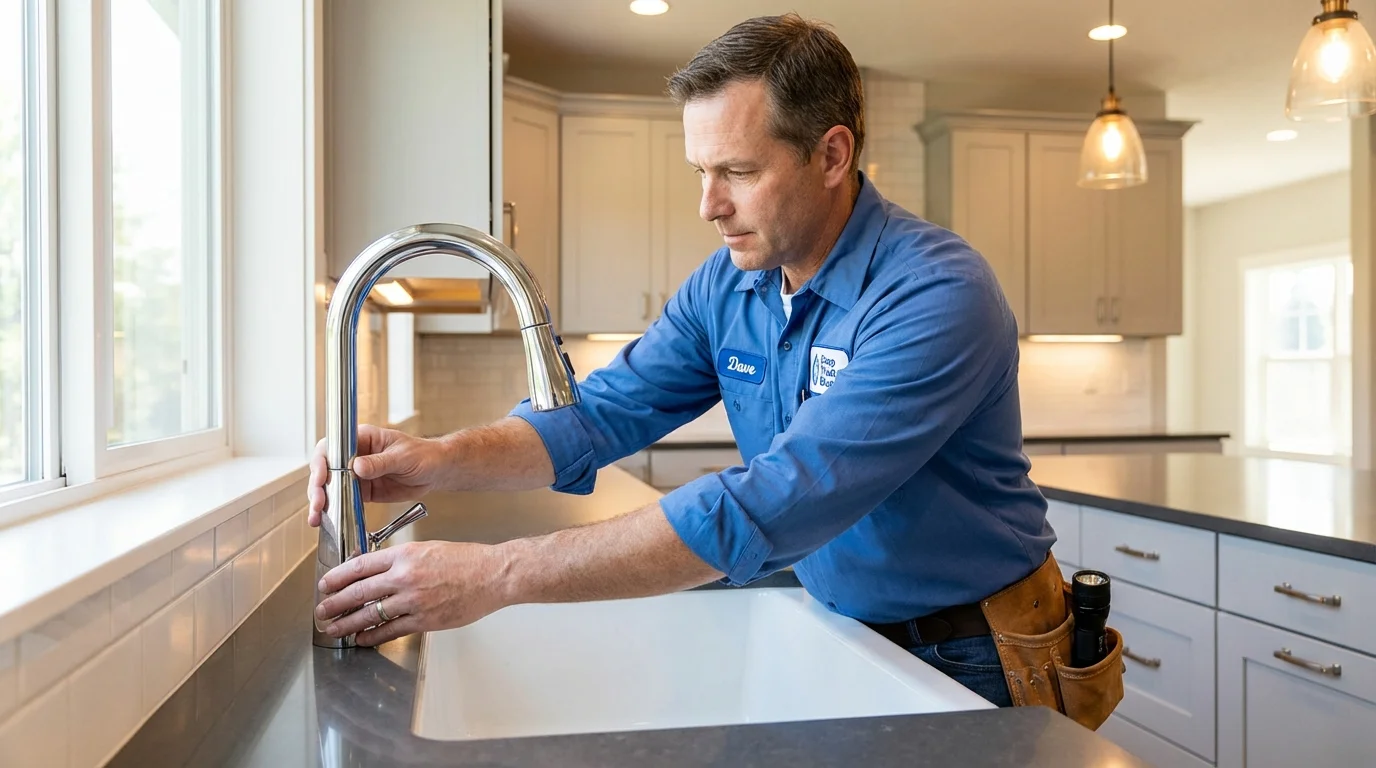 Kitchen faucet installation by Johns Plumbing LLC in Eutaw